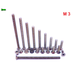 M3 TYTANOWE ŚRUBY GRADE 2 DIN 965